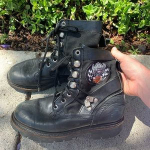 ⭐️SOLD⭐️ Vintage Harley Moto Boots